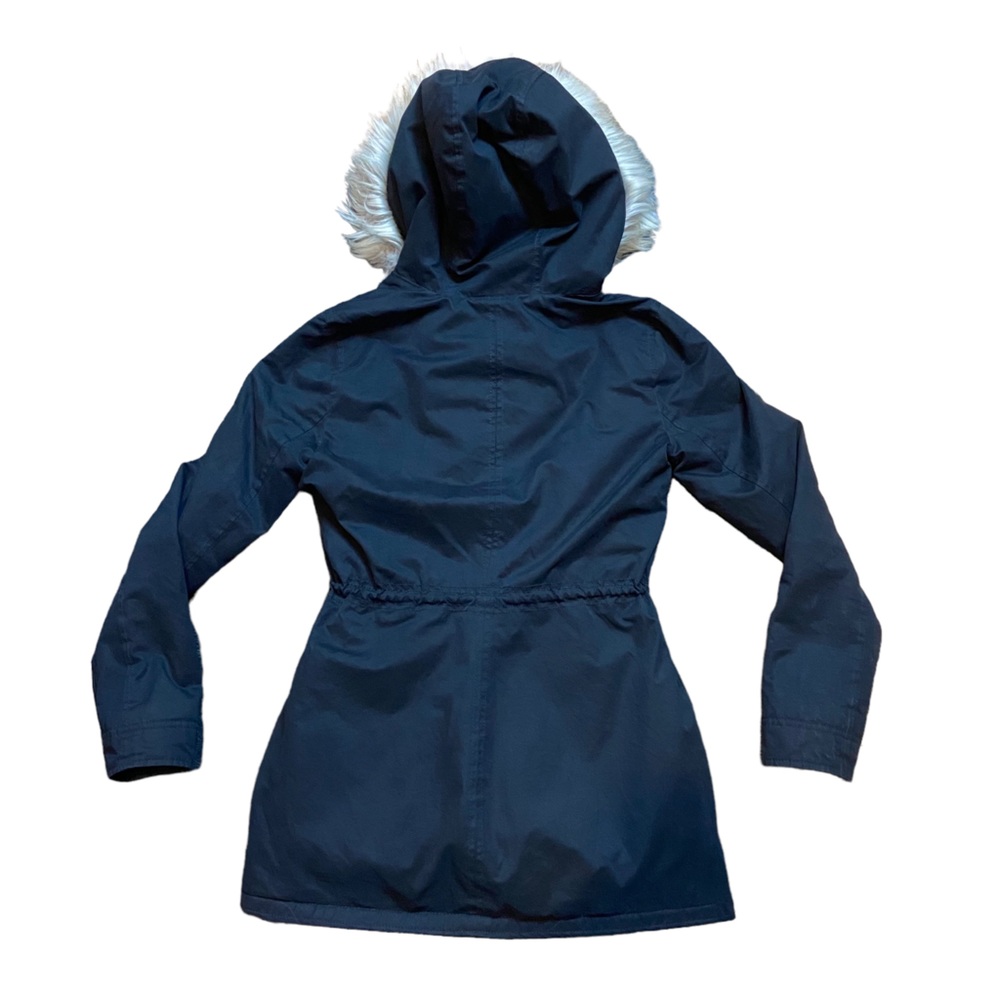 ❤️HOLLISTER FAUX FUR LINED PARKA SIZE XS BLACK ***READ DESCRIPTION*** - Picture 2 of 12